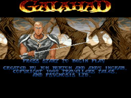 The Legend of Galahad Title Screen